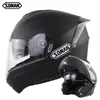 Motorfietshelmen Draaien vrouwen Men Motocross MotocBike Modulaire helm Winddicht Veiligheid Warm Cascos de Moto Para Los Hombres