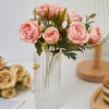 Decorative Flowers Artificial Silk Peony Flower Bridal Hand Bouquet For Wedding Party Floral Arrangement Material Home Table Decoration