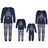 Familjsmatchande kläder God julfamilj Matchande kläder Pyjamas Set Present Dad Mom Kids Baby Sleepwear Red Navy Pants Shirts Rompers Gifts 231121