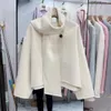 Women's Wool Blends Korean Small Double sided Cashmere Coat Women's Short Slouchy Style Scarf Collar Slim Woolen Coat High Grade 231121