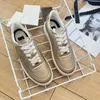 Lyxdesigner sneaker casual skor låg kalvskinn läder plattform utomhus canvas sko läder kvinnor tidigt höst nya sneakers