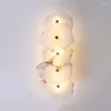 Wall Lamp Natural Marble Collocation Lamps Led Living Dining Room Bedroom Bedside Sconce El Aisle Corridor TV Background Lighting