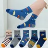 Kinder Socken 5 Paare/los Kinder Socken Herbst Winter Niedlichen Cartoon Jungen und Mädchen Baby Socken 231121