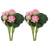 Decorative Flowers Flower Artificial Lotus Bouquet Fake Decoration Wedding Faux Stems Lily Decor Bouquets Water Picks Simulation Branches