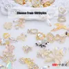 Nail Art Decorations 50 pièces/sac Zircon Nail Art bijoux japonais décorations d'ongles mélange aléatoire manucure Zircon diamant strass breloques pour ongles BW35 231121