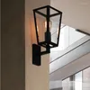 Wall Lamp Wrought Iron Head Of A Bed Bedroom Study American Sitting Room Balcony Edison Light Lamps And Lanterns