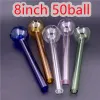 Big Large Pyrex Glass Oil Burner Pipes 80mm 200mm Lenght Glass Tube Oil Nails Smoking Pipes for Dab Rig Bong Cheapest 12 LL