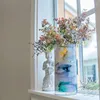 Fleurs décoratives Feuilles de plantes artificielles en plastique Faible entretien Design réaliste Décoration de la maison Créativité sans fin Vase de jardin élégant
