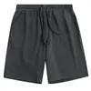 Мужские шорты с несколькими карманами, 2023, средние свободные черно-белые однотонные повседневные спортивные штаны для бега для мужчин и женщин