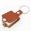 Party Decoration Custom Sublimation Blank Po Frame KeyChain Leather With Hidden PU Keyring