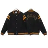 Giacche da uomo Rhude Giacca college da uomo Y2k Giacca da baseball americana Letterman Cappotto da donna disponibile 613 810