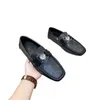 Original sko lyxiga manliga lägenheter loafers svart patent läder svart guld designer loafers handgjorda tofs män formell klubb bröllop fest sko mens storlek 38-46