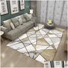 Carpets Nordic Marble Carpet For Living Room Area Rugs Antislip Badroom Large Rug Coffee Table Mat Bedroom Yoga Pad Home Decor11609840 Dhzwi