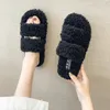 Kapcia Lazyseal 3 cm Obcasowe kolorowe sztuczne futra mody miękkie miękkie kobiety kapcie wewnętrzne Home Furry Slajdes Flip Flip Size 42 Zapatos Mjer 231120