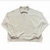 Designerkläder Tröjor Tröjor Rhude American High Street Nisch Lapel Pullover Tröja Herr Kvinnor Lössittande Långärmad Casual Tröja Partihandel