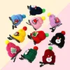 Vêtements pour chiens 5 pièces pinces à cheveux belle Texture douce chiot mignon animal de compagnie Topknot accessoires de toilettage pour les vacances