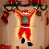 Christmas Decorations Santa Claus Climbing Wall Window Decoration Props Indoor Outdoor Xmas Suit For Door Roof Balcony Garden Decor 231121