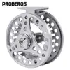 Fly Fishing Reels2 PROBEROS Wheel 3 4 5 6 7 8 WT Reel Aluminum CNC Machine Cut Large Arbor Die Casting 231120