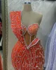 2023 апрель азо Эби апельсиновая русалка платье выпускной пропуск
