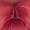 Товары для вечеринок Аниме Оши Но Ко Арима Кана Косплей Парик 30 см Короткие парики Темно-красные Смешанные розовые термостойкие синтетические волосы Хэллоуин