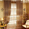 Kurtyna luksus dla sypialni fabryka bezpośrednio haftowane produkty Valance Curtains