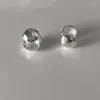 Boucles d'oreilles créoles 925 argent aiguille Piercing cristal étoile boule ronde pour femmes filles mariage fête bijoux Eh2010