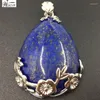 펜던트 목걸이 Lapis Lazuli Aventurine Tiger Eye Howlite Opal Unakite Blue Sand Crystal Goldstone Water Drop 여성 남성 비드 WFH629