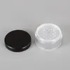 30G 30ML Empty Loose Powder Case, Plastic Makeup Jar Travel Kit, 1Oz Cosmetic Jars Containers With Sifter Lids Wnlke