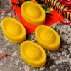 Bakningsverktyg Plastisk DIY Mooncake Mögel Guldgötformad Design Handtryck Moon Cake Mold Gadgets för M68E