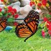 Garden Decorations 3Pcs Attractive Weather-Resistant Long-Lasting Garden Stake Butterfly Ornaments Patio Decorations Garden Supplies 231120