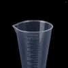 Measuring Tools 50ml / 100ml Transparent Plastic Cone Cup With Scale Graduated Cylinders School Laboratory Kitchen Measure Accessories