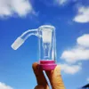 Einzigartige Bong 45 ° Glas Aschefänger Shisha 14 mm 45 Grad Außengelenk Schüssel Bubbler Bohrinsel Rauchpfeife Wasserpfeife Shisha Aufsatz Wasserbongs