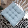 Pillow Modern Simple Style Cotton Linen Dining Chair Mat Solid Color Square Home Decoration Thickened Non-slip Office Stool Pad