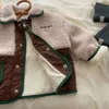 Jacken Winter Baby Mode Jacke Wolle Dicke Säuglings Warmen Mantel Mädchen Junge Casual Kleidung Patch Arbeit 231121