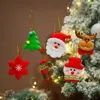 Kerstversiering Schattig Boomdecoratie 6-delig Gemengde Hanger Kerstman Sneeuwpop Feest DIY Thuis Rugzak Charme 2024 Jaar 231121