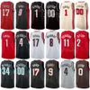 Printed Basketball Man Women Robert Williams III Jerseys 35 Malcolm Brogdon 11 DeAndre Ayton 2 Jamaree Bouyea 21 Skylar Mays 5 Duop Reath 26 City Shirt Black Red White