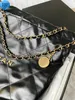 Shoulder Bags 22 new products luxury trash Shopping bag fashion Womens mens designer purses classic gold chain small handbag tote Genuine Leather Crossbody