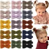 Hair Accessories 10pcs Baby Bow 2Inch Mini Clips For Fine Wool Felt Tiny Bows Fully Lined Pins Girls Infan