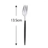 Forchette Mini lucidatura oro acciaio inossidabile 304 per torte dessert utensili da cucina stoviglie forchetta frutta set da tè