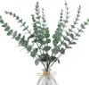 Plantes artificielles en feuille d'eucalyptus dorée, fausse plante de noël, Bouquet de fleurs, ornement de jardin pour la maison, fête de mariage