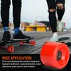 Set van 4 wielen 70 mm 78a Offset Hub Solid longboard wielen met ABEC 9 Black lager Glad rijden Longboardwielen Penny Board Wheels