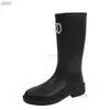 Designer Winterstiefel Frauen Ferse Dicke Sohle Stiefeletten Marke Gummistiefel Y220811