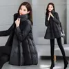 Kvinnors dike rockar ner bomullsjackor Vinterkoreansk version förtjockade a-line Big Swing Puffy Cloak Parkas Coat Women Ytterkläder Fashion