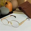 10A Metal Gold Metal 01 Sonnenbrille Hohe Qualität Herren 40235 Damen Oval Kleiner Rahmen Brille Partybrille Grüne Gläser Signatur auf den Bügeln Luxuriöser UVA-Schutz der Sonnenbrille