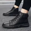 Stövlar Autumn High Top Work Shoes for Men Platform Ankle Boots Fashion Quality Boots Outdoor Boasties Zapatos de Hombre 231120