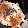 Automatische mechanische Uhren Audemar Pigue Uhr Royal Oak Swiss Made 15400OR 18 Karat Roségold mit Kaliber 41 mm und Garantiekarte WN-0A12