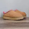 Tasman Slippers Kastanjebont Slippers Schapenvacht Shearling Tazz pantoffel Muiltjes Dames Heren Ultra Mini Platform Laarzen Instappers Suède Bovenwerk Comfort Herfst ugglie Winter