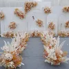 Fiori decorativi Decorazioni per matrimoni Tavolo Fiore Seta Ortensia Rosa Artificiale T Stage Road Lead Ball Layout Colonna romana