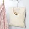 Storage Bags Hanging Bag Convenient Low Port Design Washable Beige Laundry For Bedroom Clothes Peg