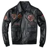 Мужские кожаные куртки из искусственной кожи размера плюс 5XL G1 ВВС для пилотов из овчины, утепленная теплая куртка, винтажное классическое пальто 231121